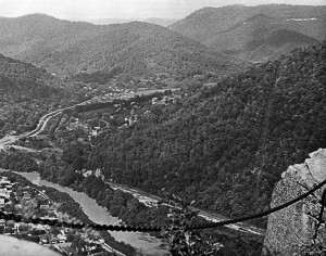 Chained Rock and view of Cumberland Gap