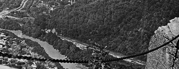 Chained Rock Overlooking City of Pineville